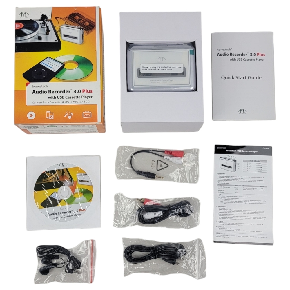 Honestech Audio Recorder 3.0 Plus with USB Cassette Player